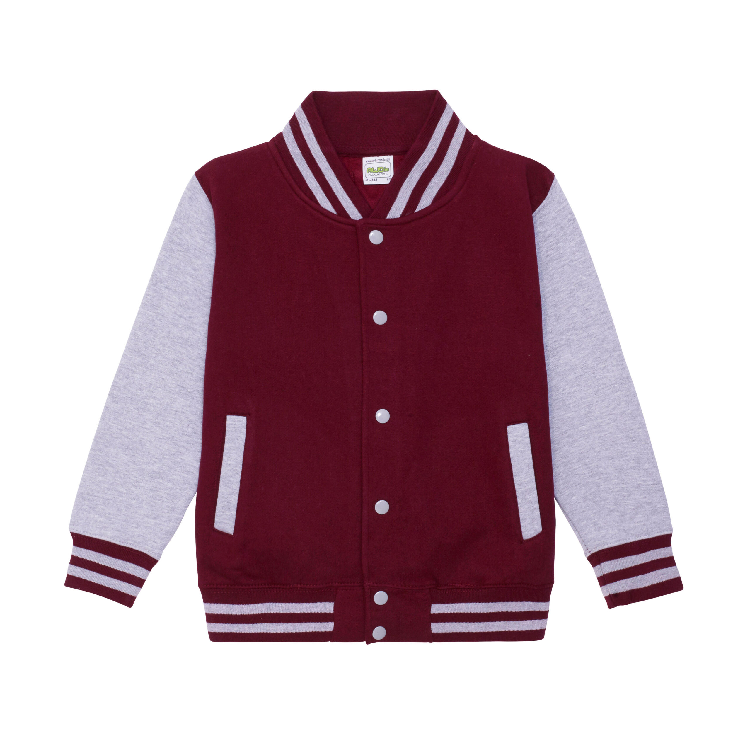 Photograph of the product in the colour BURGUNDY/HEATHER GREY to showcase it.