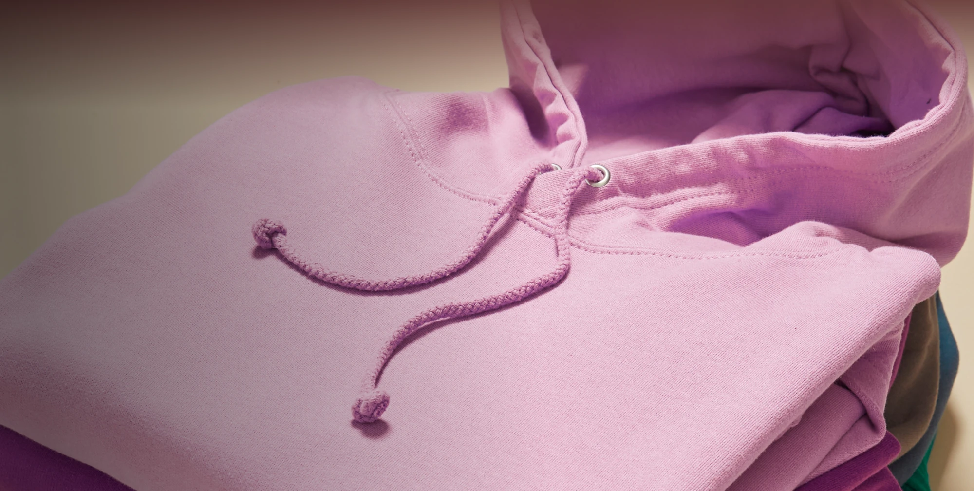 A pink hoodie
